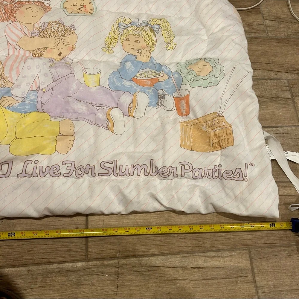 Vintage  Cabbage Patch Kids Child Sleeping Bag 1983 Slumber Party
